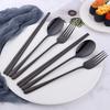 Do Buy Cutlery Set Chopsticks Spoon Fork Set Korean Tableware for 2 People Stainless Steel Mirror Finish Black 18/8