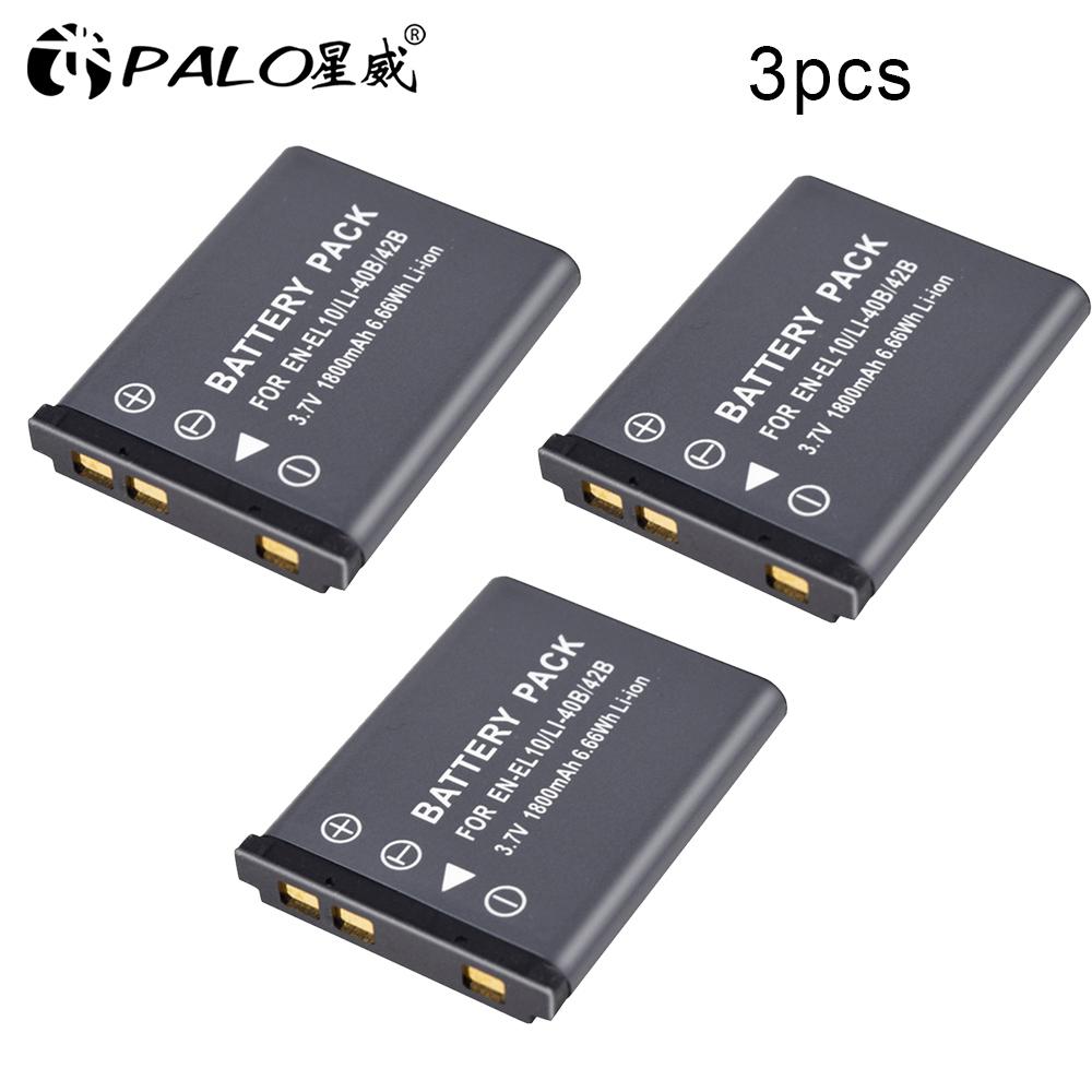 Новая камера EL10 40B, литий-ионный аккумулятор 3,7 В, 1800 мАч для OLYMPUS U700 U710 FE230 FE340 FE290 FE360