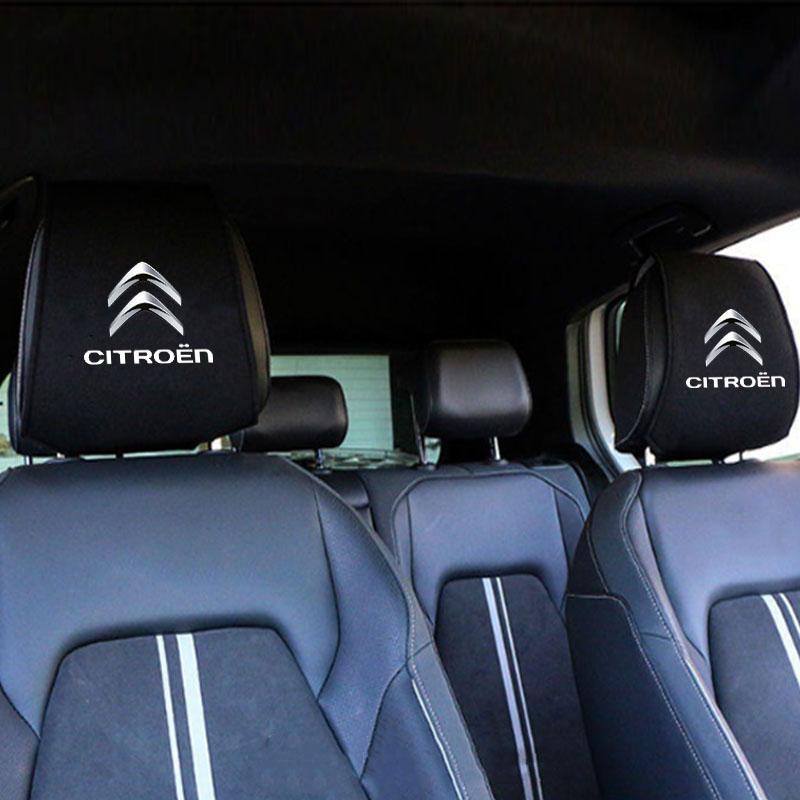 VXCW9 Car Seat Headrest Cover Pillow Case Cushion Neck Cover For Citroen C1 C2 C4 C5 C3 C4L C8 Berlingo Xsara Picasso Accessories