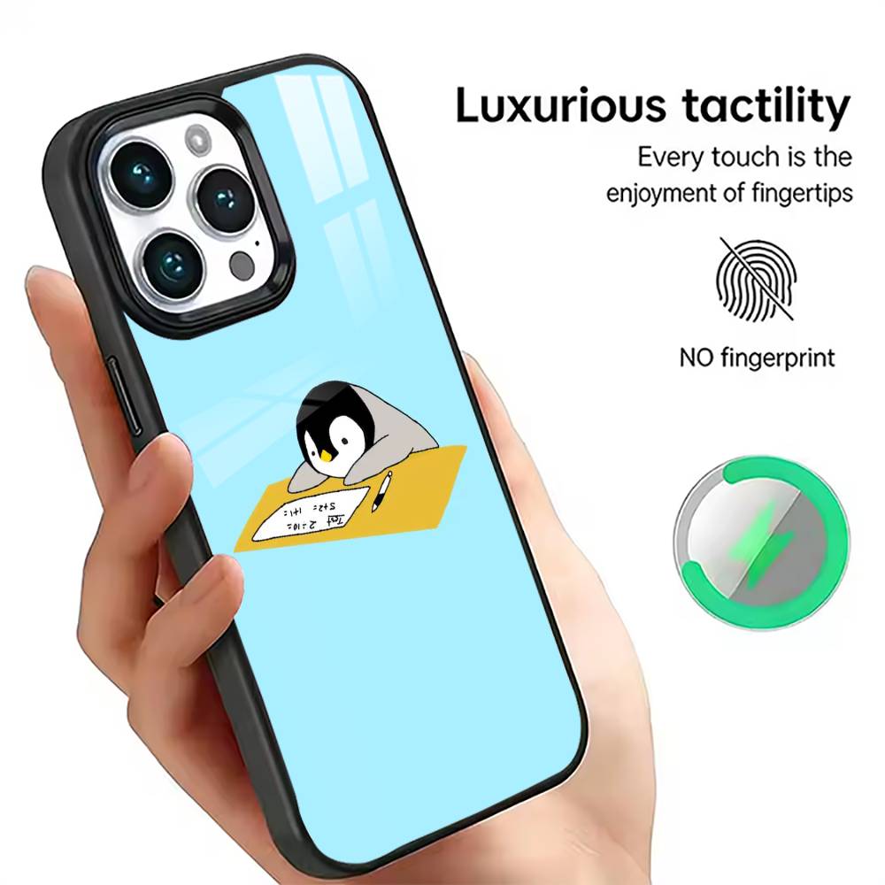 Penguin Cute Phone Case For iPhone17,16,15,14,13,12,11 Plus,Pro Magnetic For Magsafe Wireless Charging