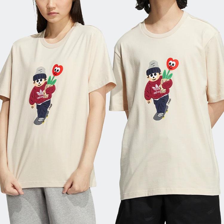 adidas Originals x Charr Morita Crossover Valentine's Day Tee 'Cream White' Men's HR3474