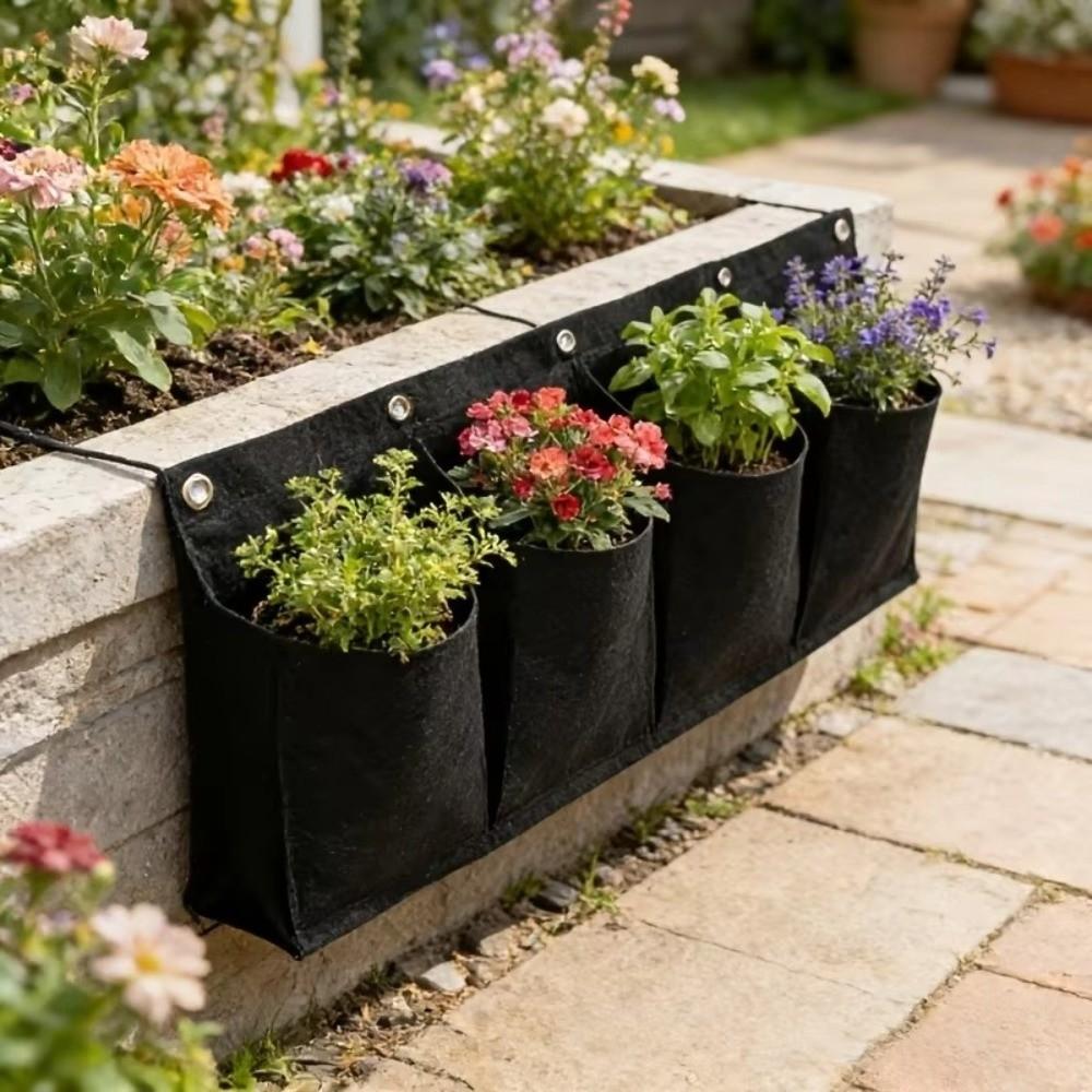 Non-Woven Fabric Flower Growing Bag Wall-Mounted Planting Bag Flower Growing