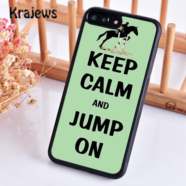 Krajews сохраняйте спокойствие и садитесь на лошадь Чехол для телефона для iPhone 17 Air 16 15 14 plus 12 pro max Fundas