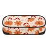 Pencil Pouch Roomy Interior Durable 300D Polyester Secure Zipper with Main Compartment Mesh Pocket and Pen Slots for Students
