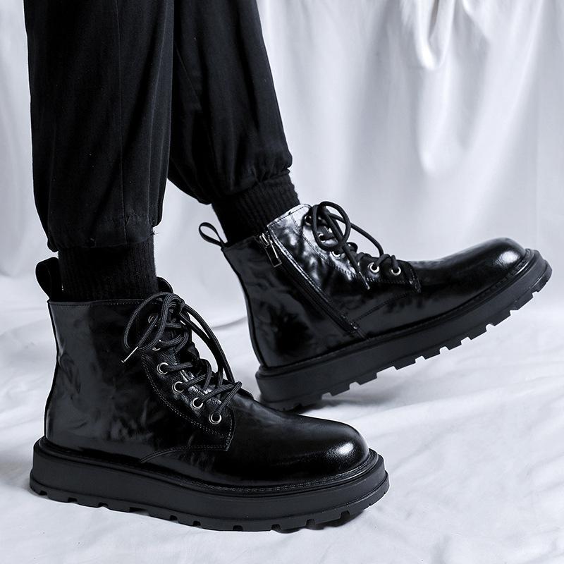 Осенне-зимние высокие ботинки Martin мужские 2025 года модные мужские ботинки британские ботинки для активного отдыха 2265-R