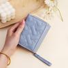 Korean Fashion Embroidered Heart Women's Tri-fold Short Wallet & Coin Purse