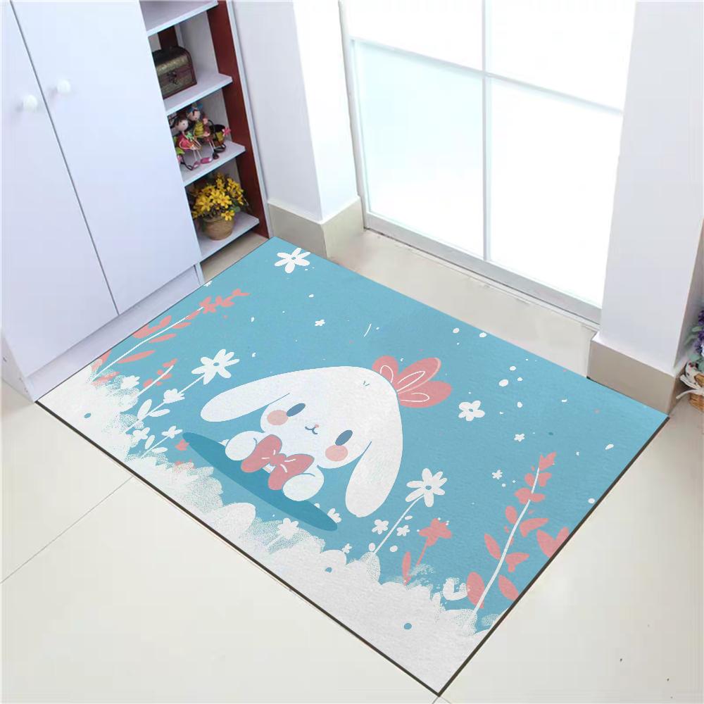 Коврик для прихожей Sanrio Cinnamoroll Коврики для гостиной Молитвенный коврик Добро пожаловать домой Впитывающий коврик для ванной Кухонный декор Напольные коврики