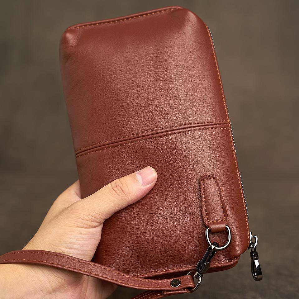 Натуральная кожа, повседневный мужской клатч, кошелек для телефона, мини-кошельки для монет, держатель для кредитных карт, черные деловые маленькие сумки для денег