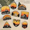Mountain Sunset Embroidered Patch for Caps and Apparel