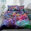 Mandala King Queen Duvet Cover Bohemian Bedding Set For Teens Adults Girls Exotic Ethnic Floral 2/3pcs Polyester Comforter Cover