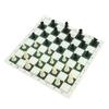Chess Set with PP Chess Pieces Imitation Leather PU Chess Board Binding Velvet Bag Travel Chess Board Game Sets for Kids