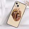 Ударопрочный чехол с изображением анатомии человека Для iPhone 17 15 16 Pro Max 11 14 Plus 12 13 Mini 16e 17 Air Чехол для телефона