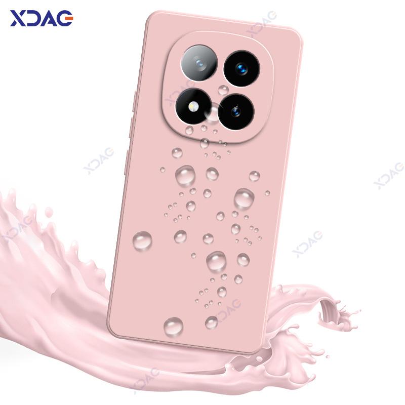 Чехлы для телефонов Redmi Note 14 Pro Plus 5G Мягкий квадратный жидкий силиконовый чехол-накладка RedmiNote14ProPlus Anti-fall Coque Bag