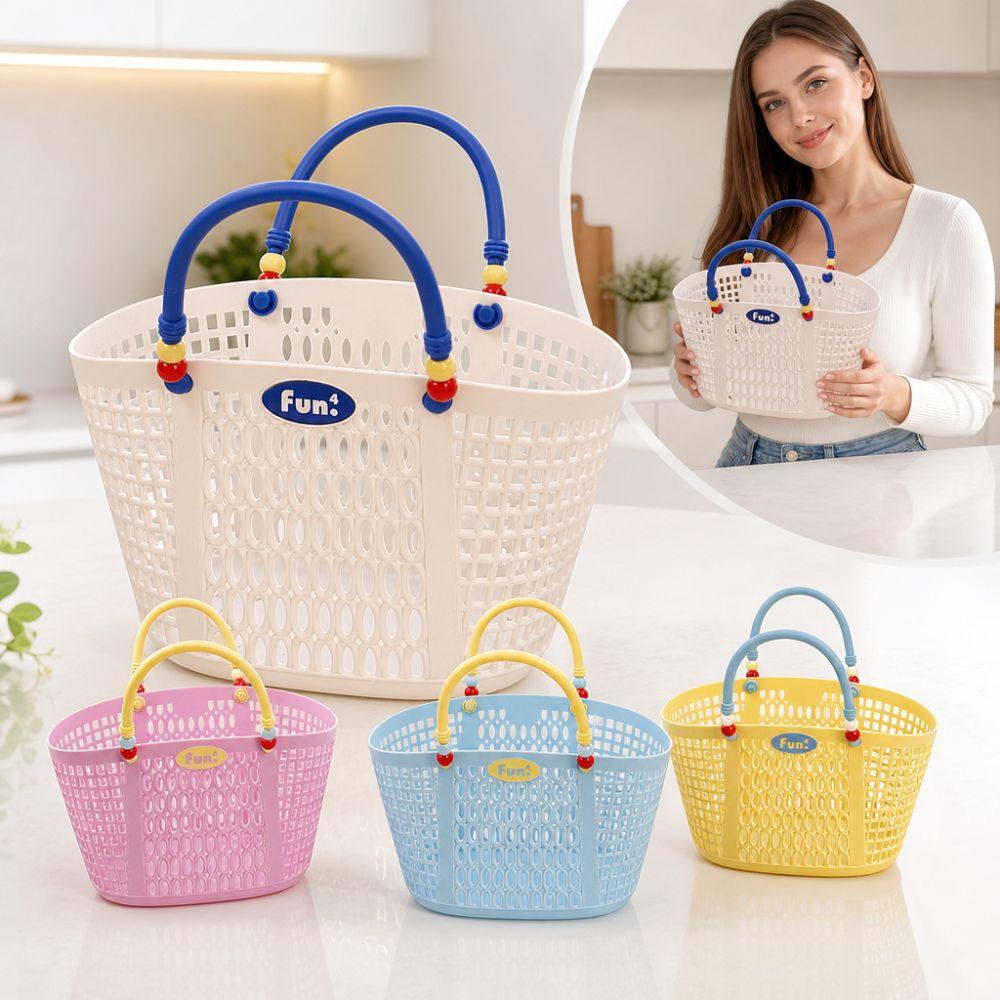 Plastic Bath Product Storage Basket Waterproof Fruit Storage Basket Vegetable Buying