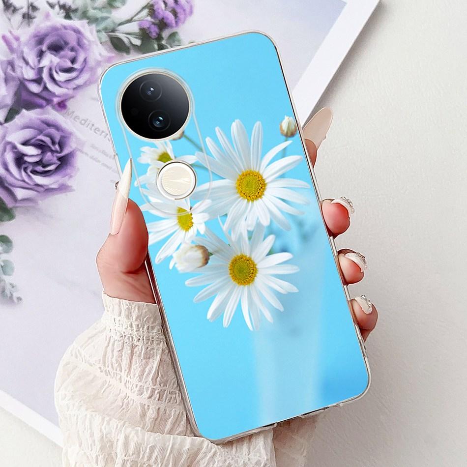 For Vivo S20 Elegant Floral Butterfly Phone Case For Vivo S20 V2429A Soft Silicone TPU Cases