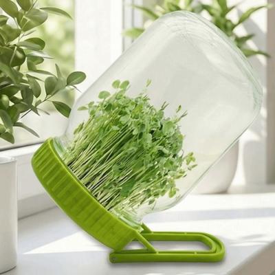 Пластиковая крышка для проращивания Mason с кронштейном, лоток для проращивания, крышка для банки-проращивателя, эффективная пластина для рассады, система проращивания в банке