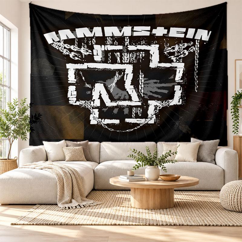 Гобелен Rammstein, Мягкая ткань для настенного подвешивания, Декоративный фон для спальни, Домашнее настенное искусство