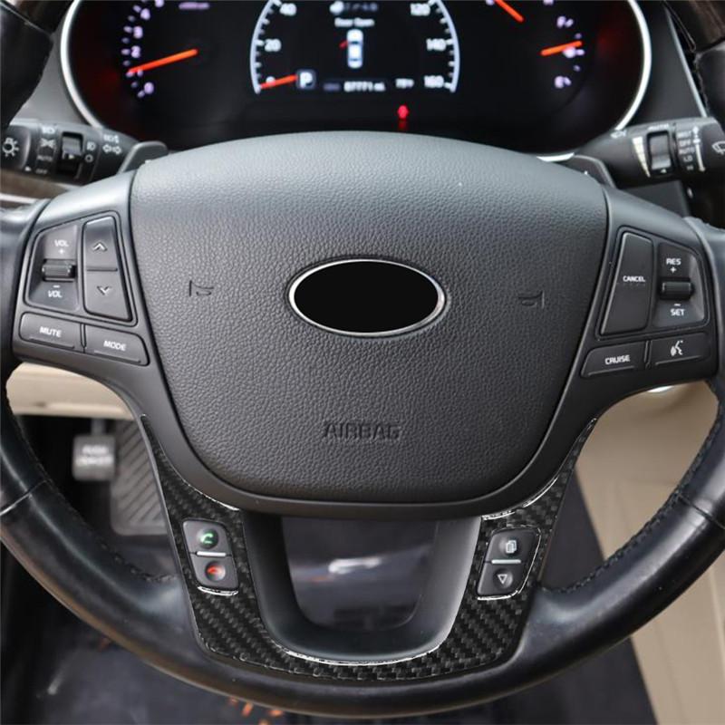 For Kia Cadenza 2014-2016 Auto Styling Accessories Car Interior Decoration Protection Carbon Fiber Sticker