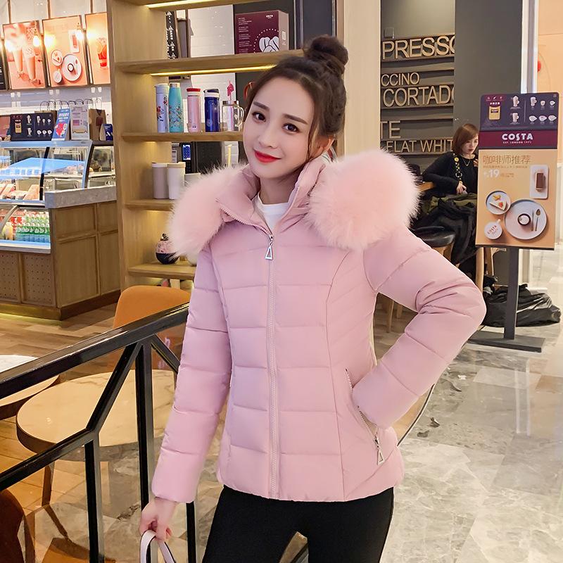 Winter Jacket New Women Parka Fur Collar Removable Casual Female Cotton Down Jacket High Quality Short Ladies Puffer Coat