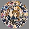 K-ON Girls Cartoon Anime Stickers, 50pcs DIY Waterproof Mobile Phone/Luggage Decals