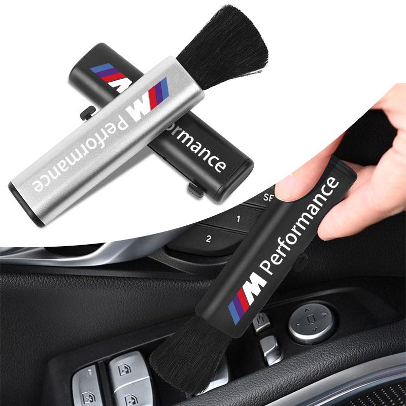 Retractable Car Air Vent Cleaning Brush Car Badge Detail Dust Remover For BMW M E34 E36 E60 E90 E46 E39 E70 F10 F20 F30 X5 X6 X1