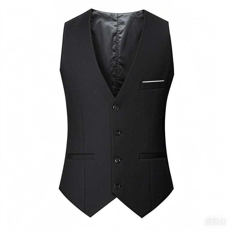 Мужской приталенный жилет в стиле business casual