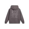 Li-Ning Embroidered Logo Loose Fleece Hoodie Unisex Hoodies Street-Grey AWDTB61-5