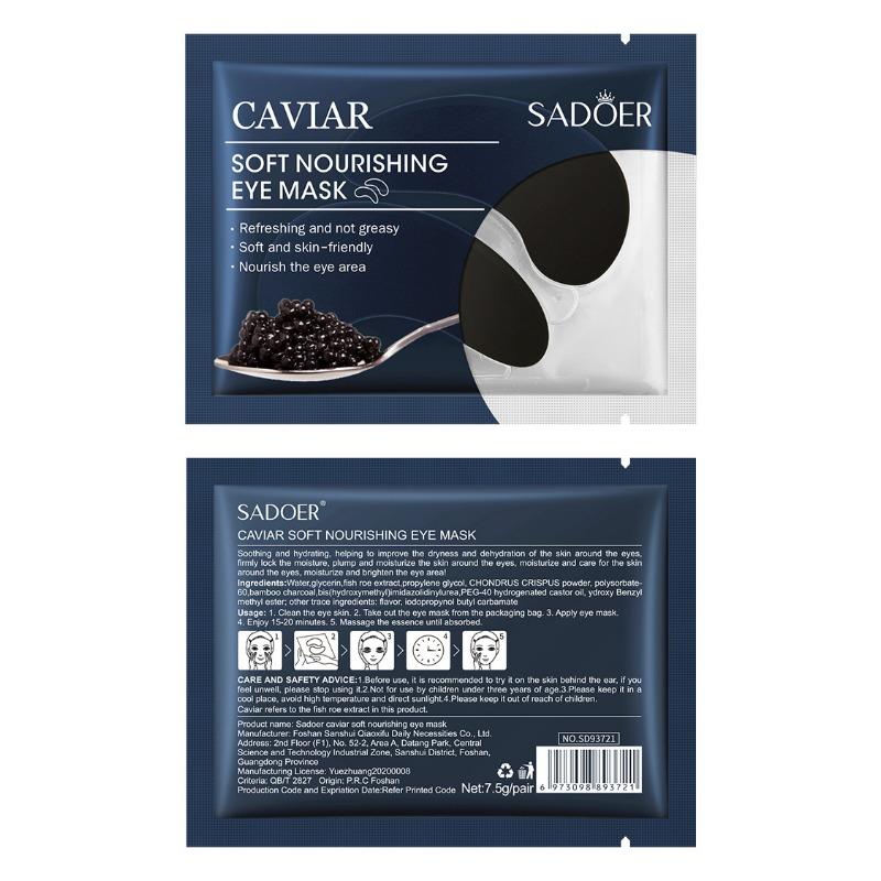 Sadoer Набор таблеток Caviar Eye Mask Серия увлажняющих и увлажняющих масок для глаз