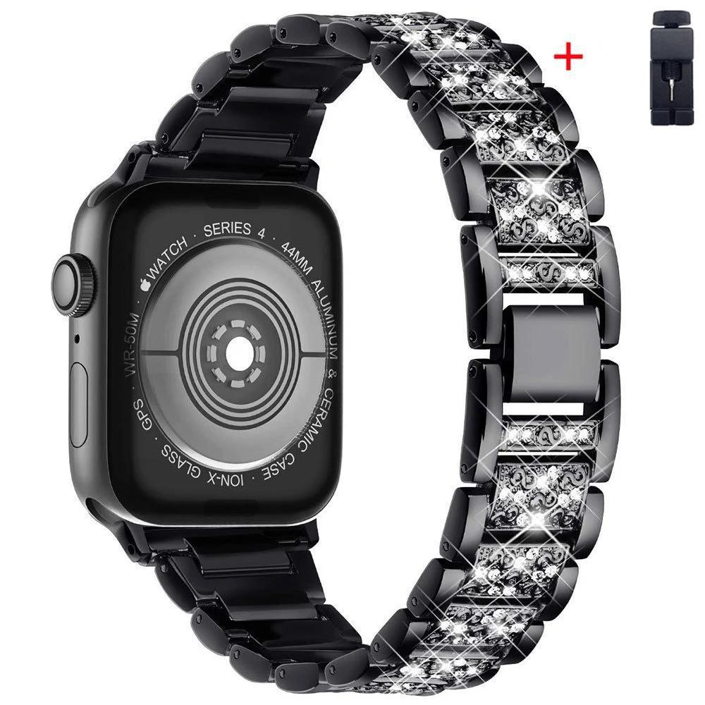 Woman Strap For Apple Watch Band 44mm 40mm 49mm 45mm 41mm 42mm 45 Mm Diamond Bracelet Correa iWatch Series Ultra 8 SE 7 6 5 4 3