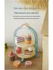 Children's Play Kitchen Set with Birthday Cake, Ice Cream, Dessert Stand, and Toy Food Models