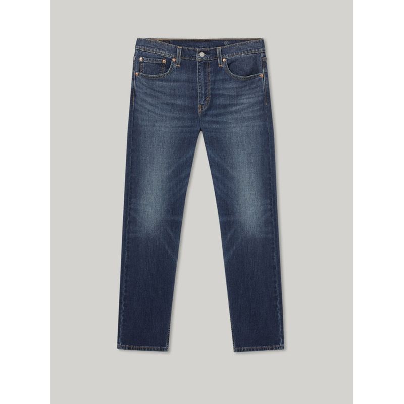 Xiao Li Zi 2025 Winter Warm Men's 502 Tapered Fleece-Lined Jeans Thermal Long Pants Thick Style 29507-1620