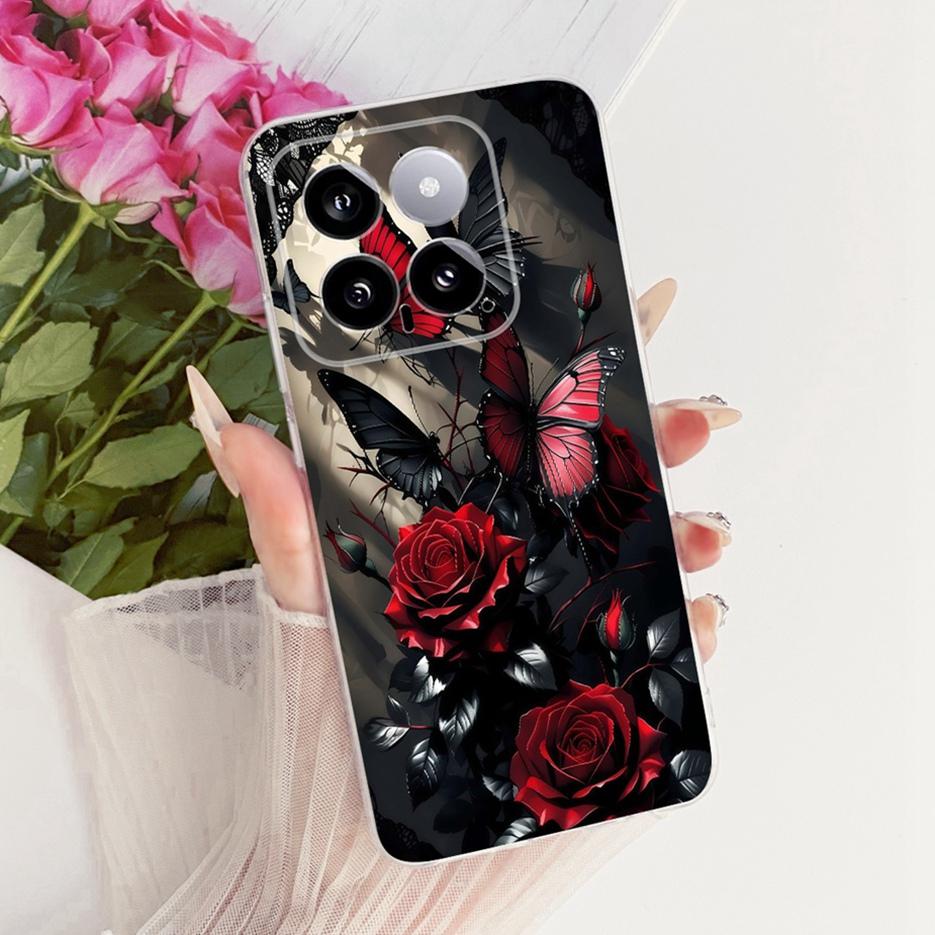 Чехол для Xiaomi Mi 14 Pro Милый Лев Модный Расписной Чехол Мягкий Силиконовый Тонкий Чехол для Телефона Для Xiaomi 14 Pro Mi14 Pro Fundas Бампер