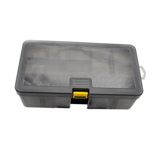 Двухслойная коробка для рыболовных приманок с регулируемыми разделителями, прозрачная, портативная, водонепроницаемая, прочная