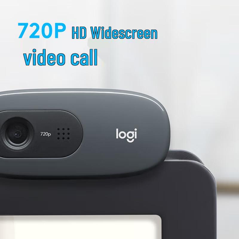 Logitech C270 HD USB Webcam with Microphone