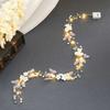 Unicra Butterfly Light up Headband Flower Bridal Wedding Hair Vine Silver Bride Hair Piece Pearl Hair Accessories for Women and Girls