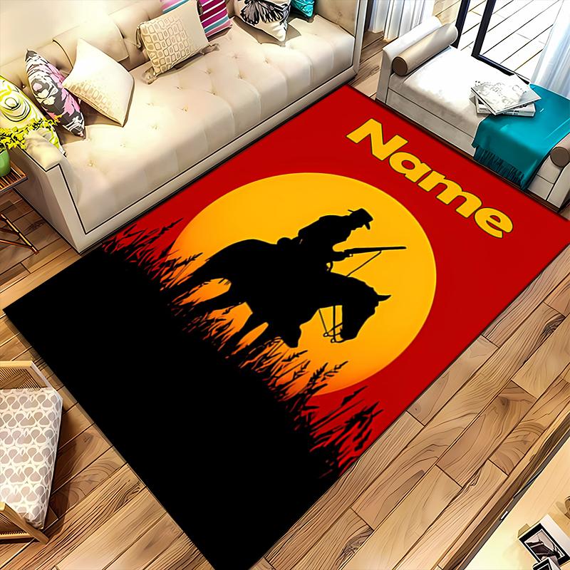 Custom personalization Red Dead Redemption Area Rug - Perfect For Kitchen, Bathroom,Laundry Room Decor Large Size Available,Gift All Seasons