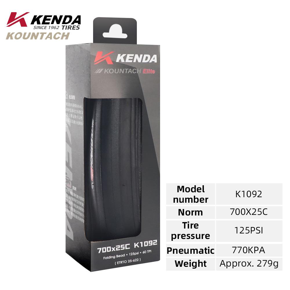 KENDA K1092 Дорожная покрышка для велосипеда 700x25/28C с боковиной цвета загара (skinwall), складная, защита от проколов, 60 TPI, ультралегкая