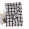 New Korean Style Imitation Cashmere Scarf with High End Atmosphere for Women  Autumn and Winter Plaid Scarf and Winter Shawl Dual Use