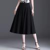 Cropped Pants for Women Summer New Loose Skirts High Waist Mother Pants Wide Legs Slim Solid Color Casual Skirt Women