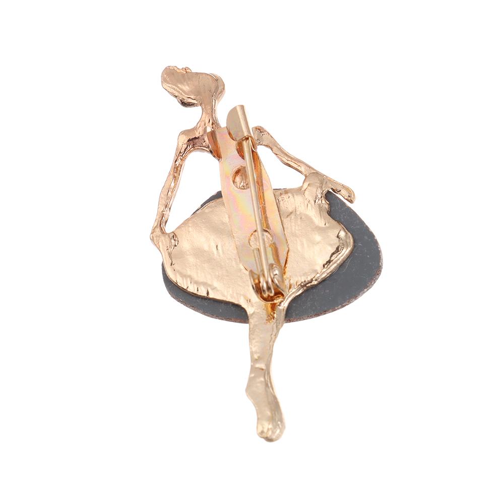 Gift Jewelry Bag Crystal Badge Ballet Girl Pin Clothes Accessories Dancing Girl Brooches