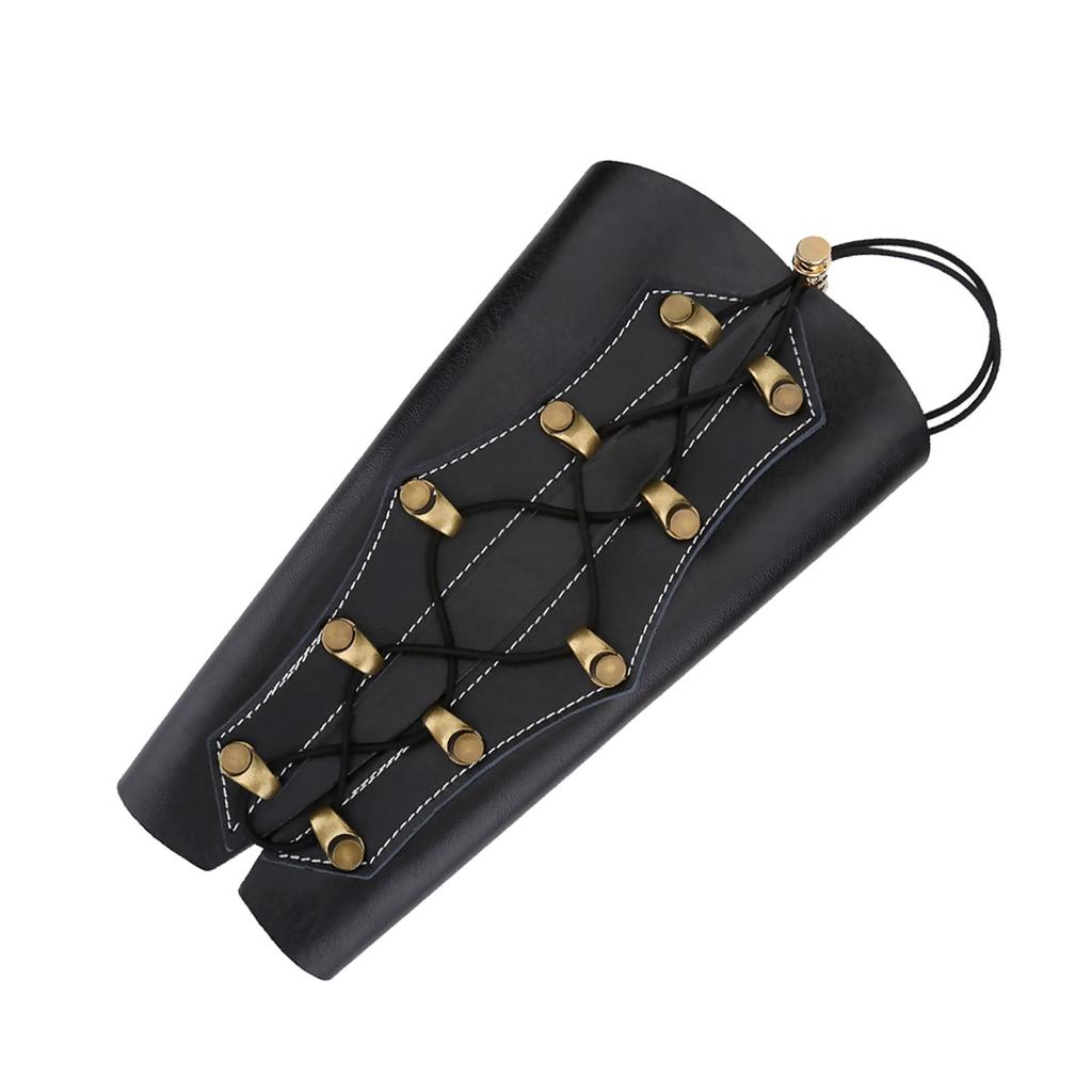 Archery Arm Guard Tackle Accessory for Hunting Shooting(Black)