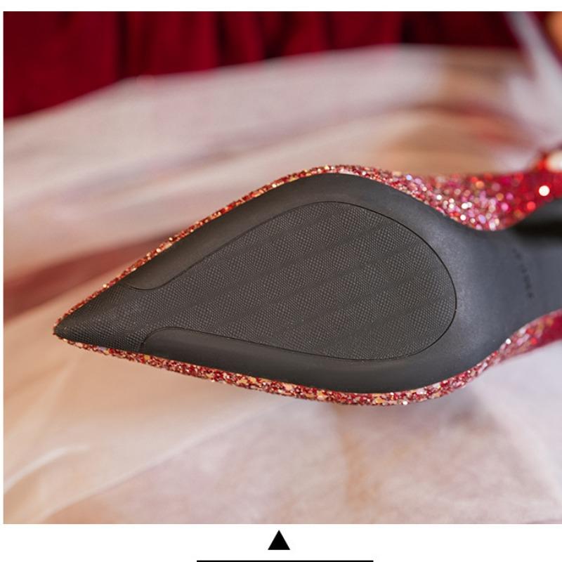 Летний лук, пайетки, градиентный цвет, туфли на высоком каблуке, свадебные туфли