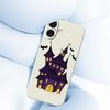 For iPhone 17 Case Bat Castle Pattern Printing Straight Edge TPU Phone Back Cover