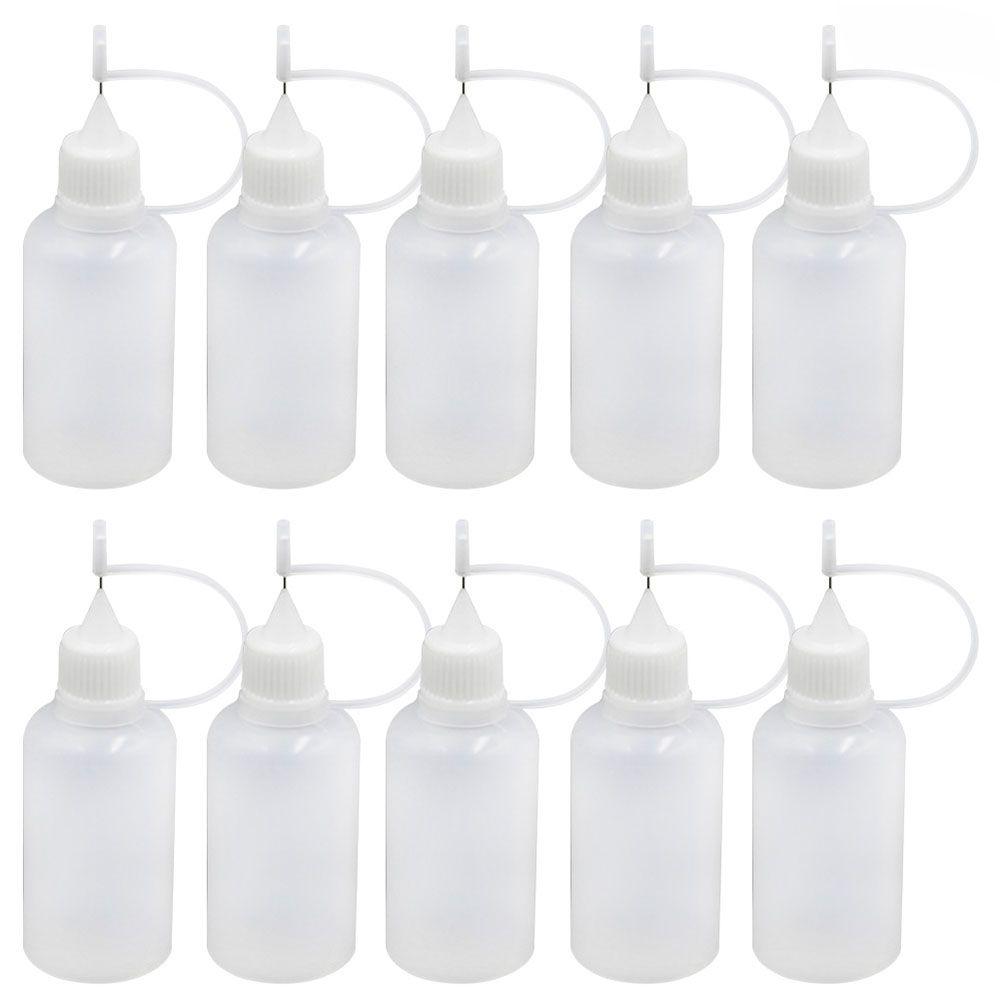 Professional Transparent Plastic Needle Tip Squeeze bottle Empty Dropper Bottles Refillable Bottle