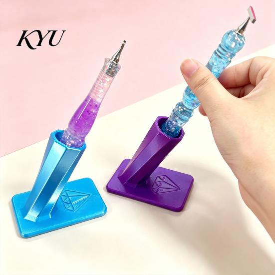 Art Tool Organizer Diamond Painting Pen Holder, 3D Printed Stand, Portable Stand Desktop for Drill Pens, Dotting Tools, Crafting Supplies Storage