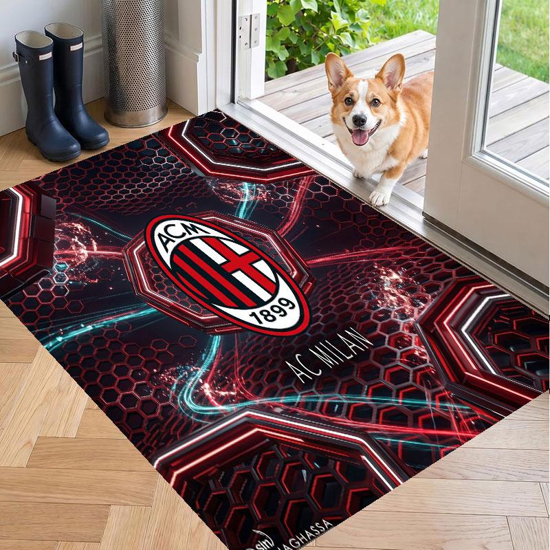 Soft Floor Carpet AC Milan Pattern Area Rug Decorative Mat For Home Room Decoration