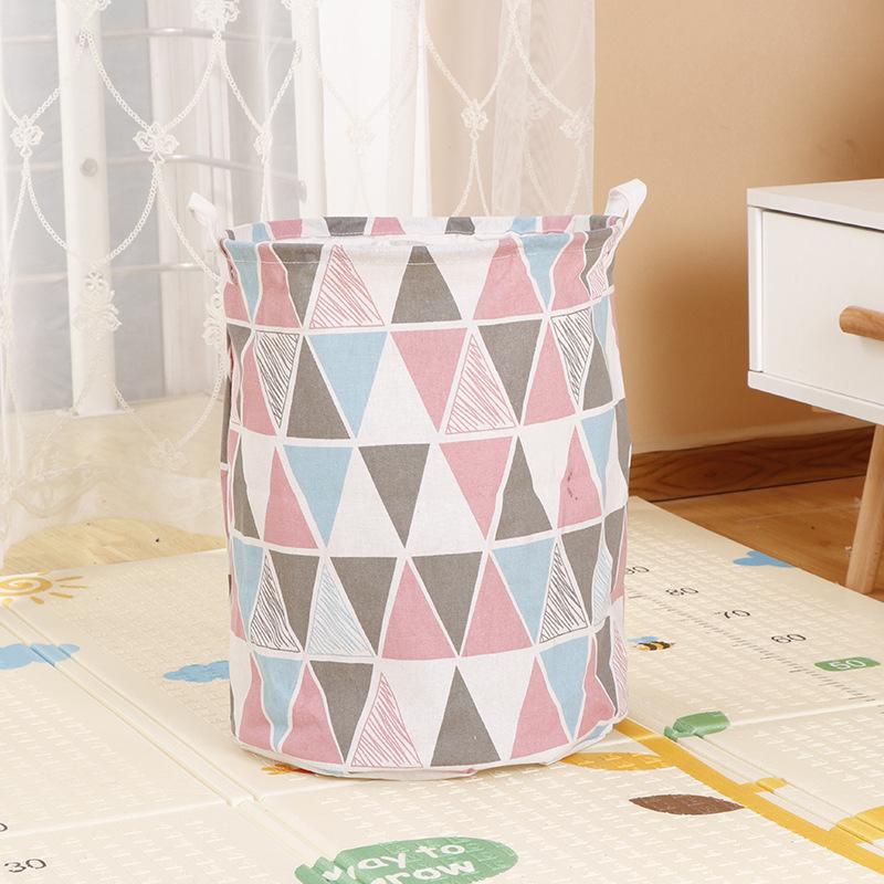 Large Capacity Fabric Laundry Basket Folding Waterproof Clothes Storage Basket Home Children Toy Sundries Storage Bag Organizer