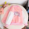 Girls' Casual Coat 2025 Spring and Autumn Children's Baseball Uniform Loose Jacket