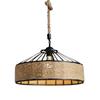 Retro Industrial American Pendant Light with Hemp Rope for Restaurants, Cafes & Bars