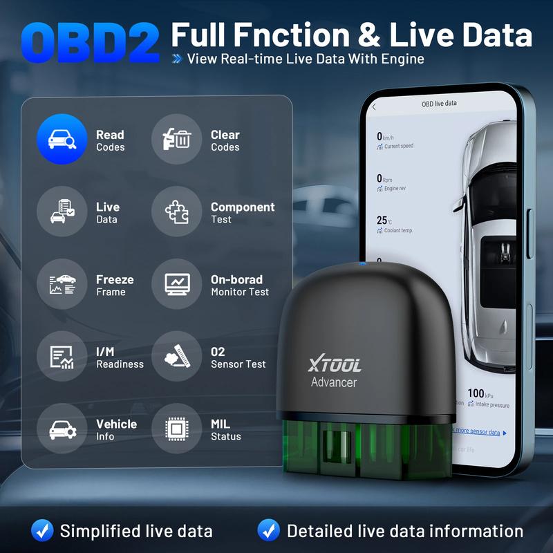 XTOOL OBD2 Сканер AD20PRO Bluetooth OBDII Считыватель кодов Полностью системный диагностический инструмент Тест аккумулятора Сброс масла Программное обеспечение Бесплатное обновление